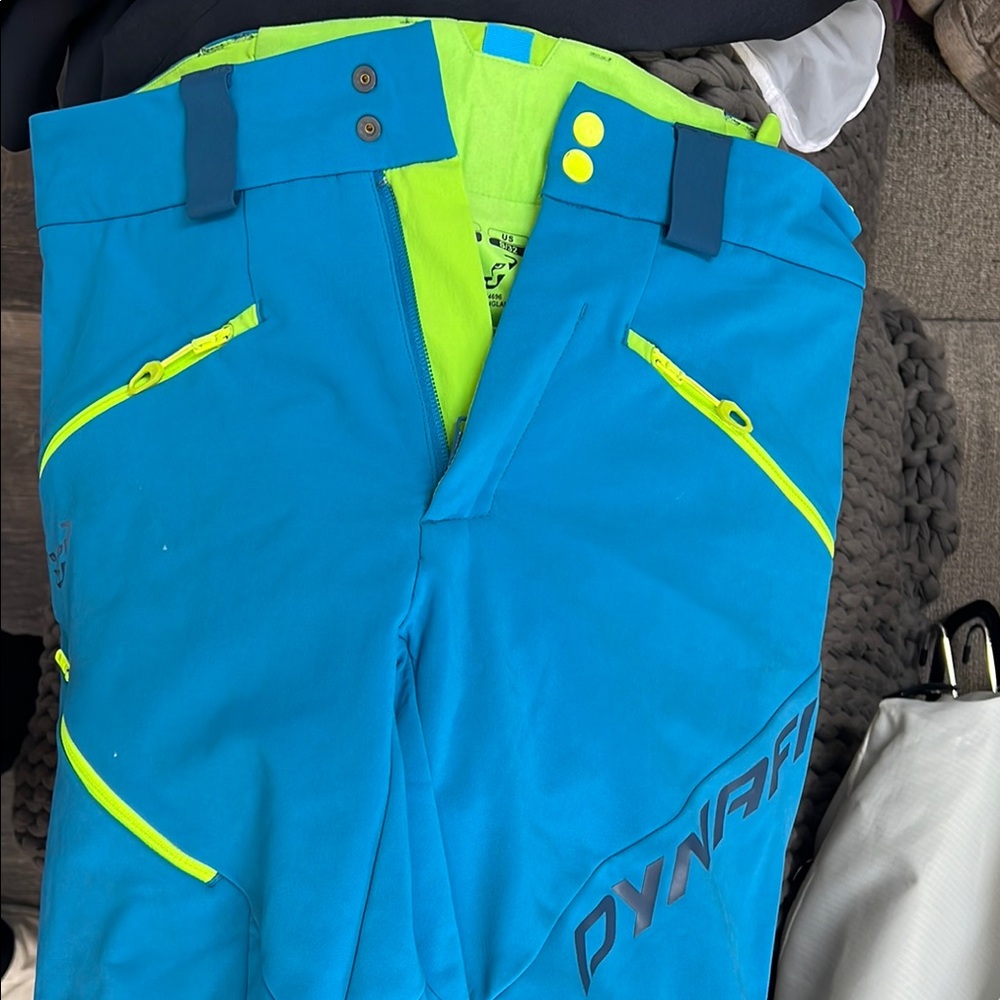 Blue and Yellow Outdoor Performance Pants